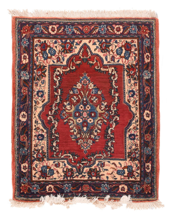 Iran Persian Sarouk Wool on Cotton 2'2''x2'9''