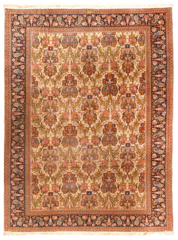 Persian Tabriz Wool on Cotton 9'x12'6''