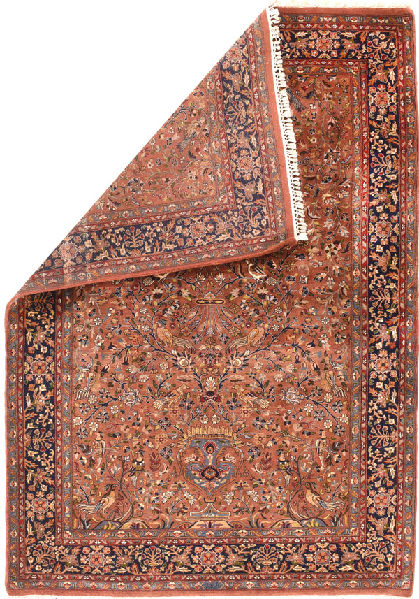 Indian Tabriz Rug 5' x 7'4''