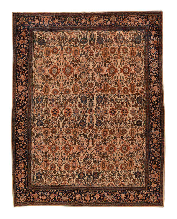 Iran Persian Farahan Sarouk Wool on Cotton 8'11''x11'8''