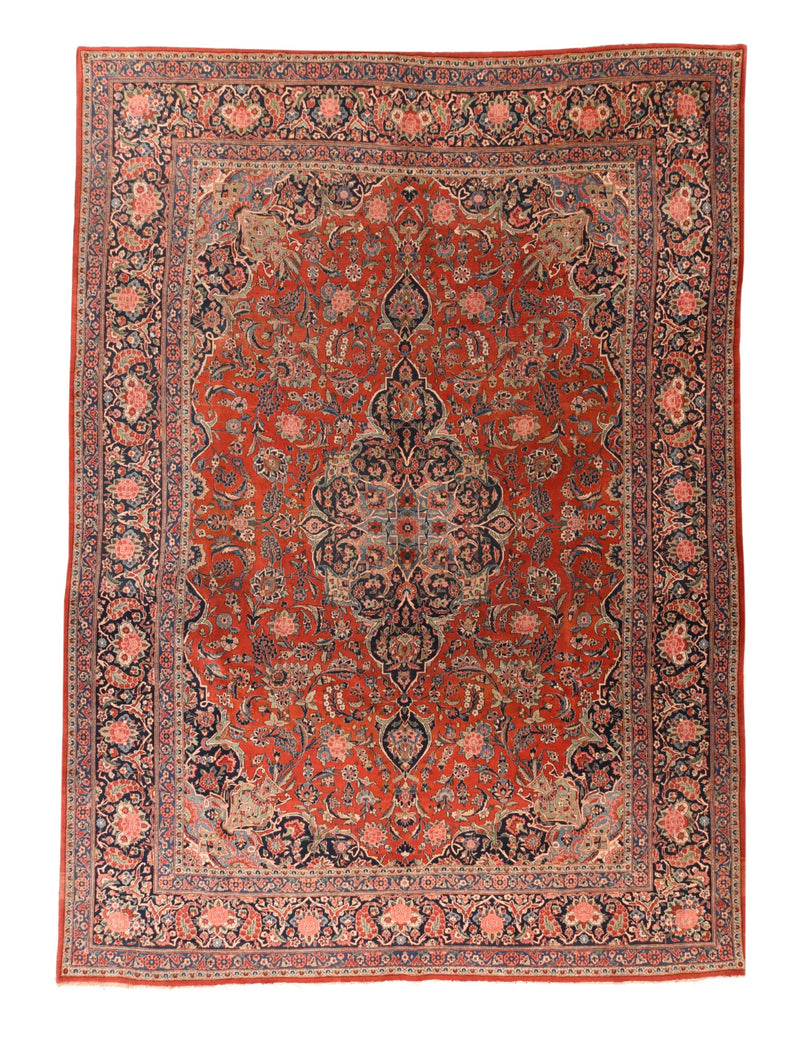 Persian Kashan Wool on Cotton 8'10''x12'2''