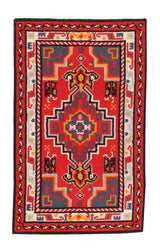 Moroccan Wool on Cotton 3'8''x6'3''