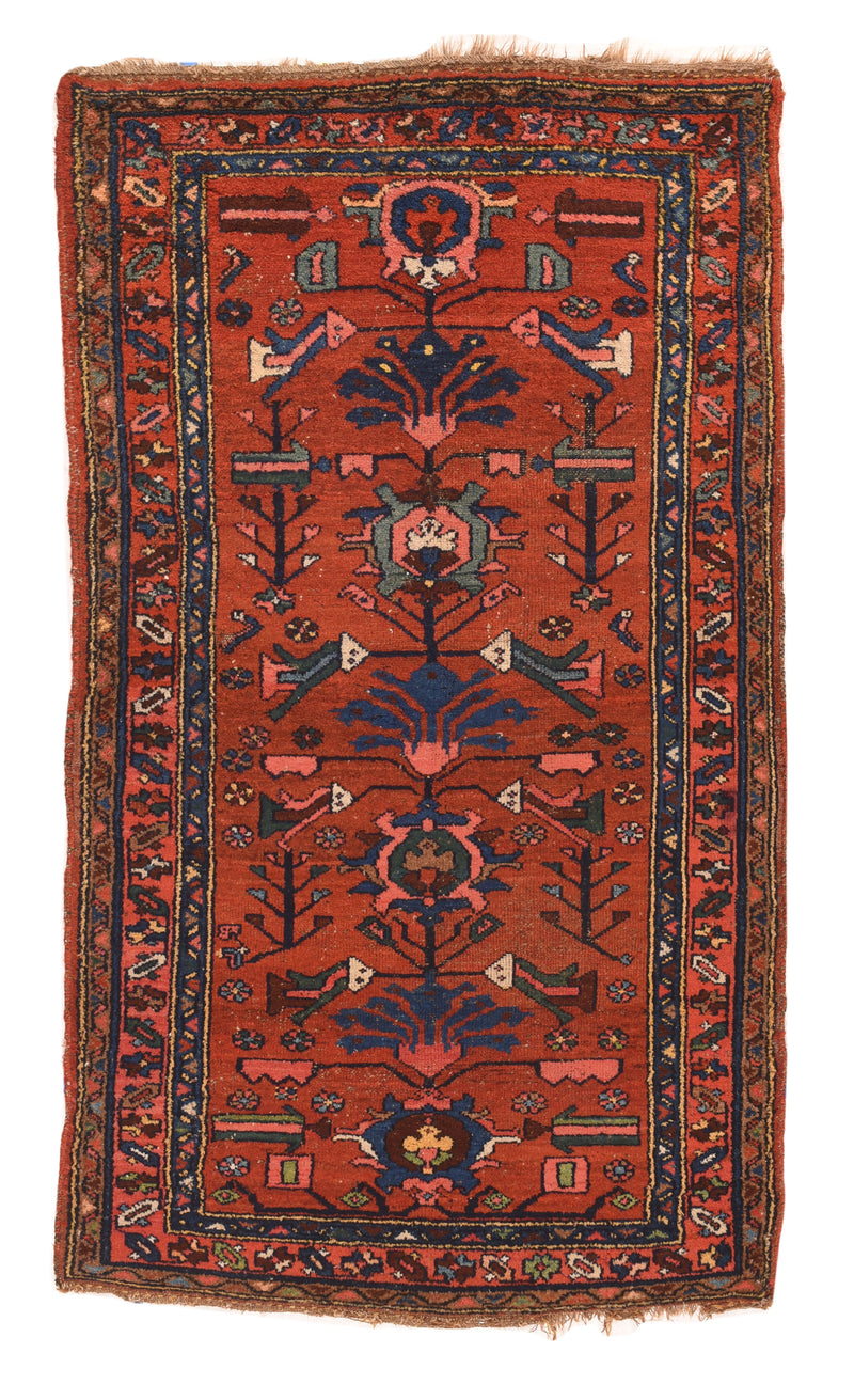 Persian Hamadan Wool on Cotton 3'5''x6'2''
