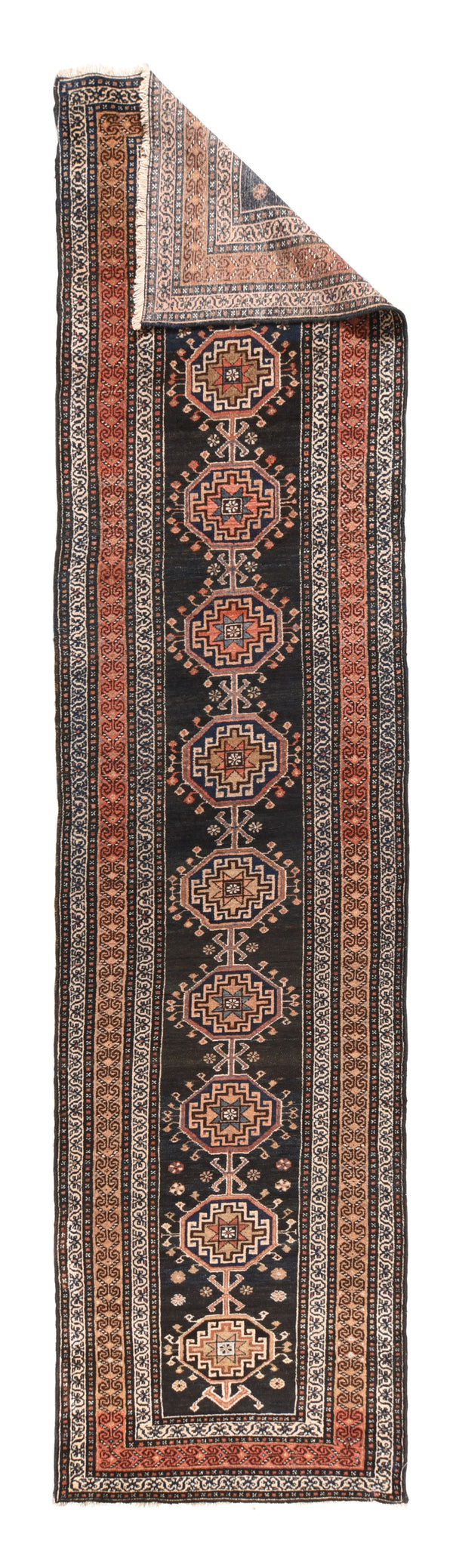 Antique Qurdish Rug 3'3'' x 13'5''
