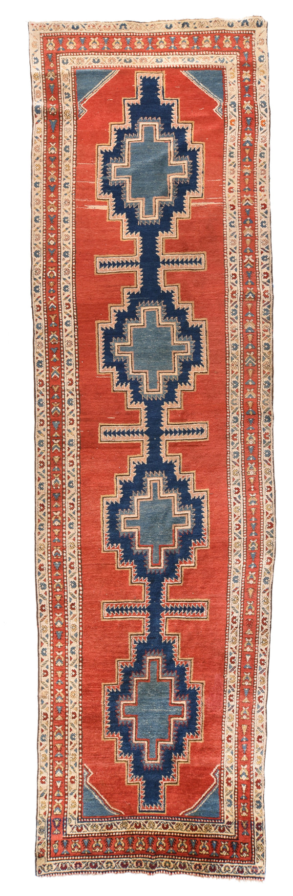Persian Heriz Wool on Cotton 3'6''x13'6''