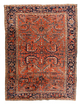Persian Heriz Wool on Cotton 7'2''x9'7''