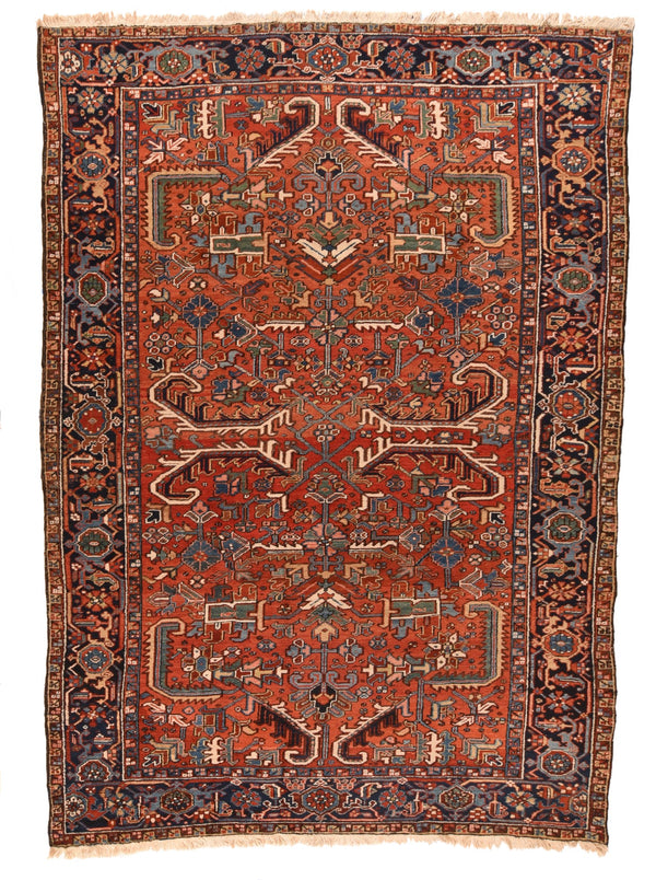 Persian Heriz Wool on Cotton 7'5''x10'3''