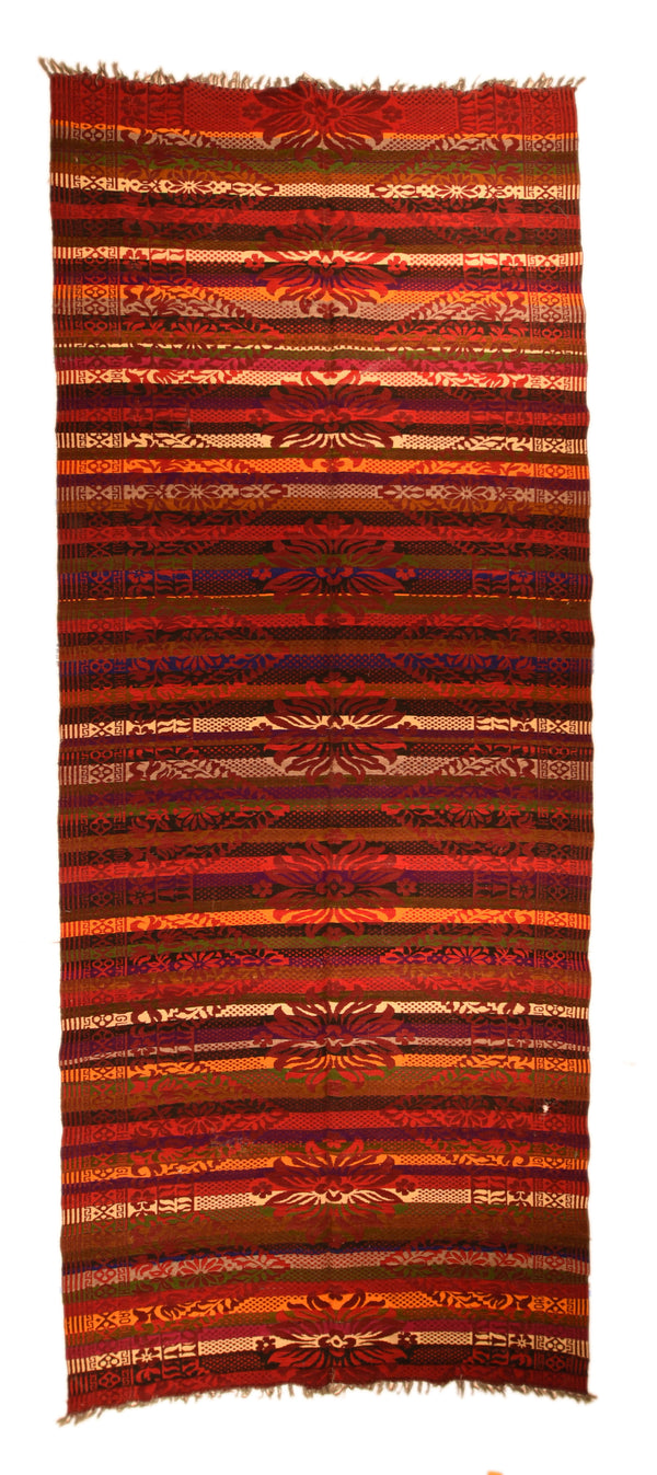 Turkish Soumak Wool on Cotton 6'x15'