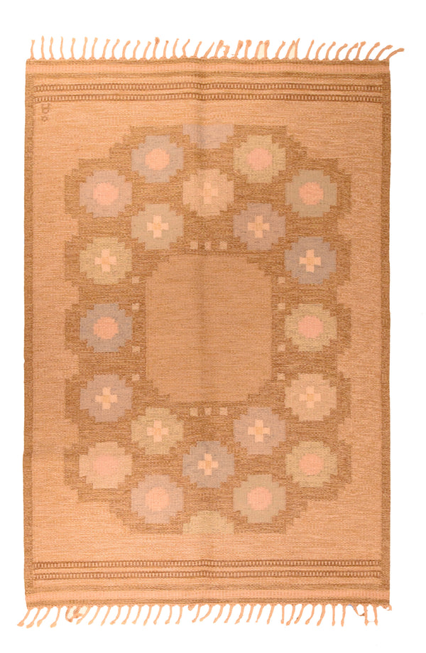 Sweden Kilim Wool on Cotton 4'6''x6'8''