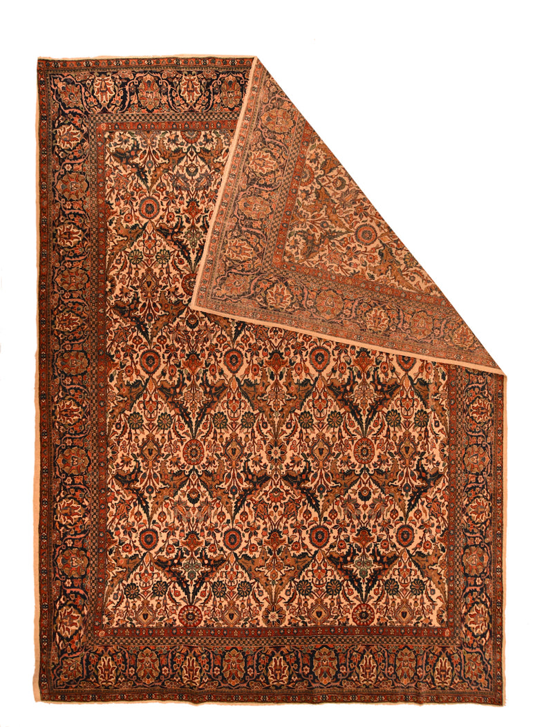 Antique Kashan Rug 7'6'' x 10'2''