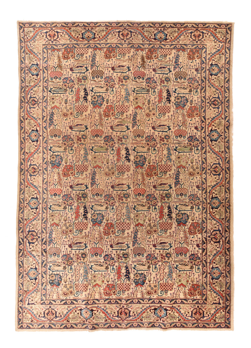 Antique Tabriz Rug 7'8'' x 10'9''
