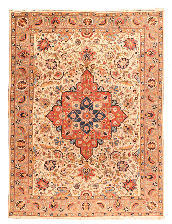 Good Condition Tabriz Rug