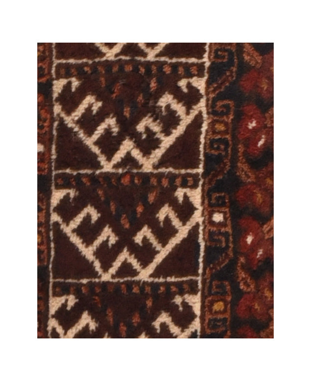 Vintage Afghan Rug 1' x 4'