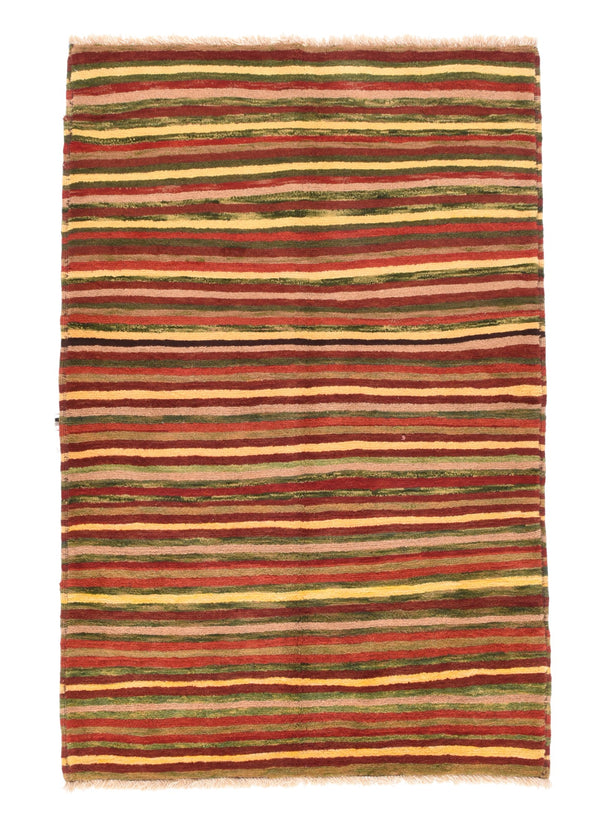 Persian Gabbeh Wool on wool 4'3''x6'5''