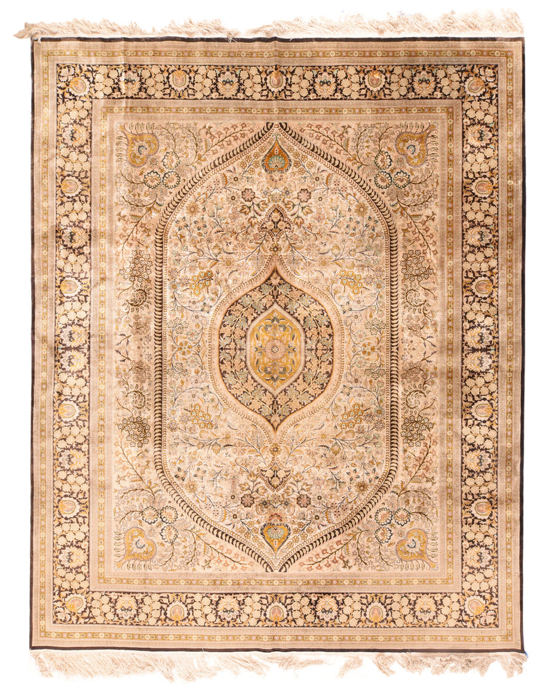 Vintage Green Qum Rug