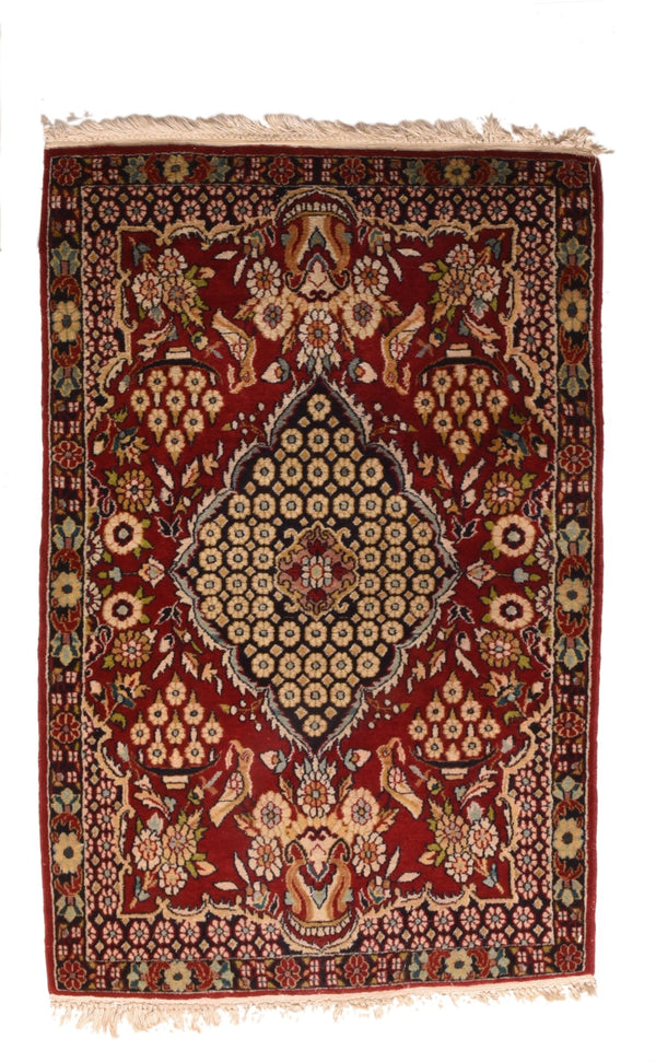 Persian Kashan Wool on Cotton 2'x3'1''