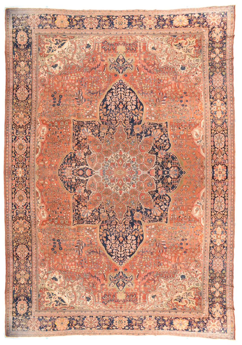 Antique Farahan Sarouk Rug 13'2'' x 19'