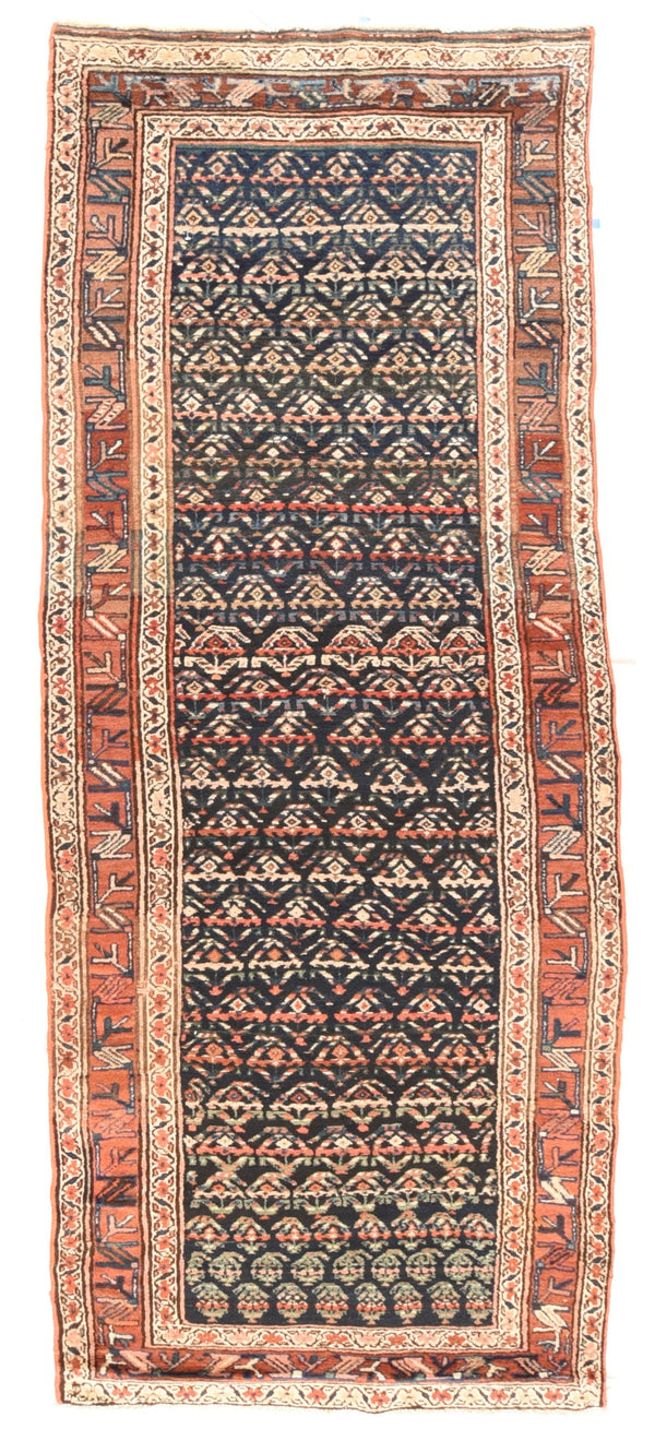 Iran Tribal N.W Persia Wool on Cotton 3'8''x11'