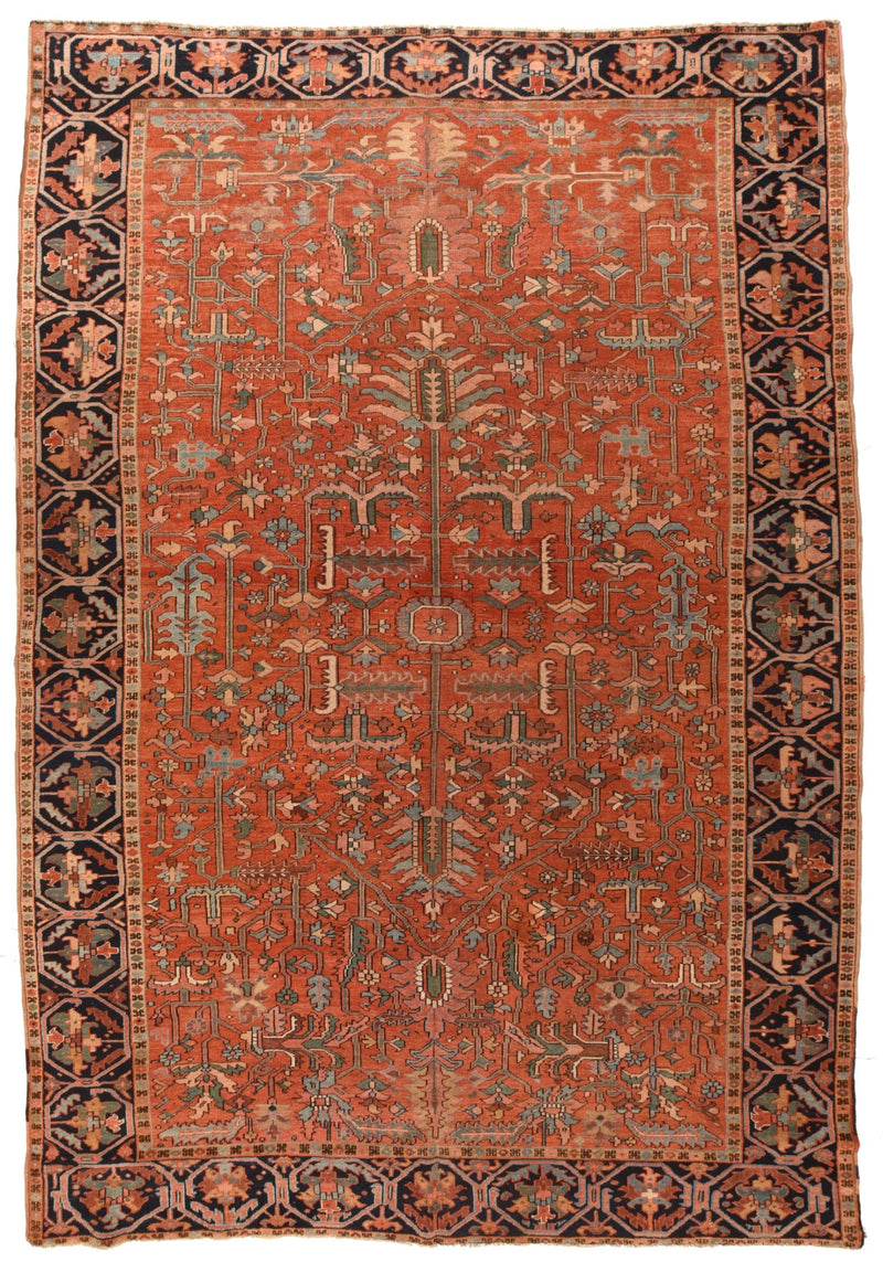 Iran Persian Heriz Serapi Wool on Cotton 9'4''x13'10''
