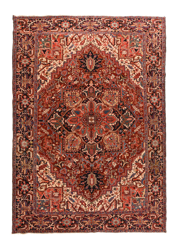 Semi Antique Persian Heriz Rug