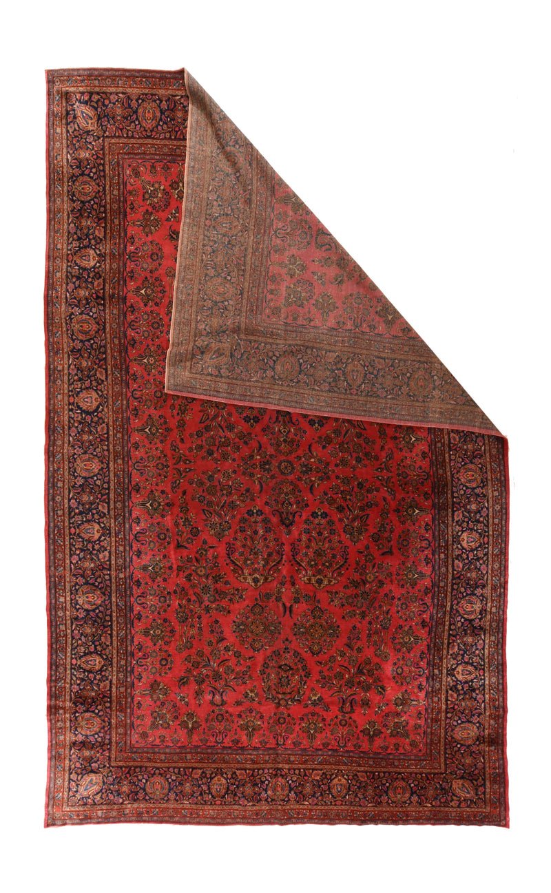 Antique Kashan Rug 10'1'' x 16'0''