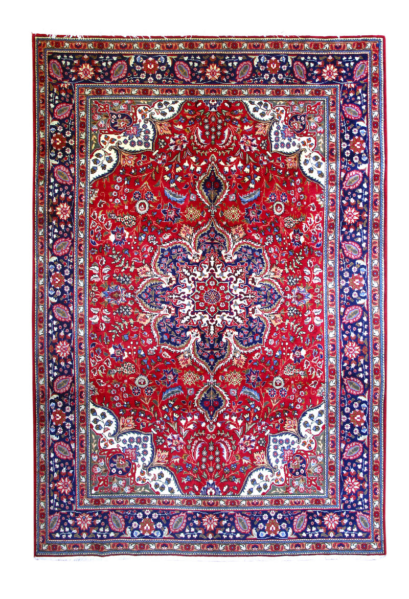 Semi Antique Semi Tabriz Rug