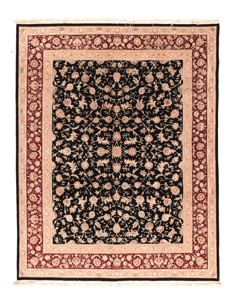 Pakistan Tabriz Wool & Silk on Cotton 7'10''x10'