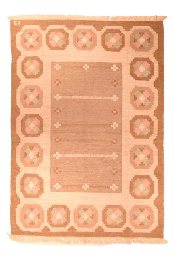 Sweden Kilim Wool on Cotton 5'7''x8'2''